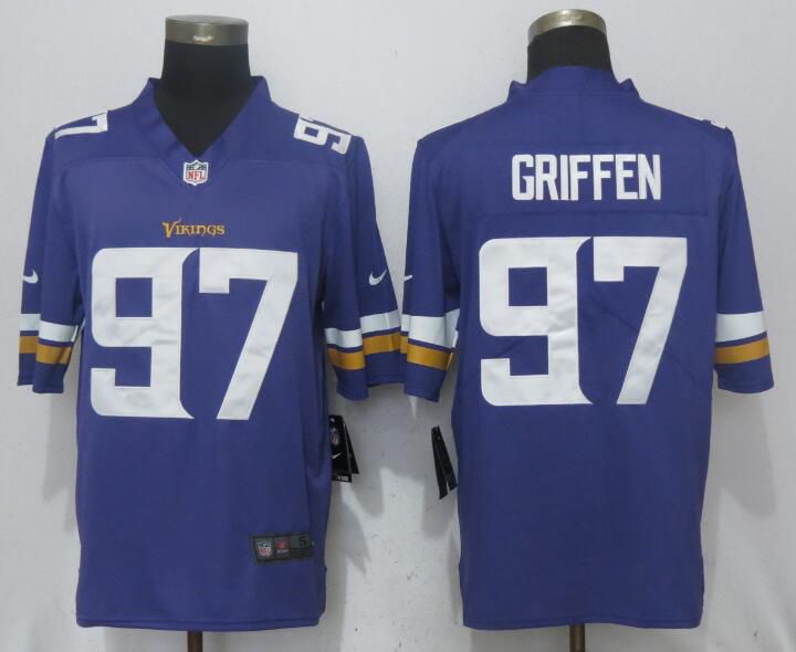 Men Minnesota Vikings 97 Griffen Purple 2017 Vapor Untouchable Limited Player NFL Jerseys